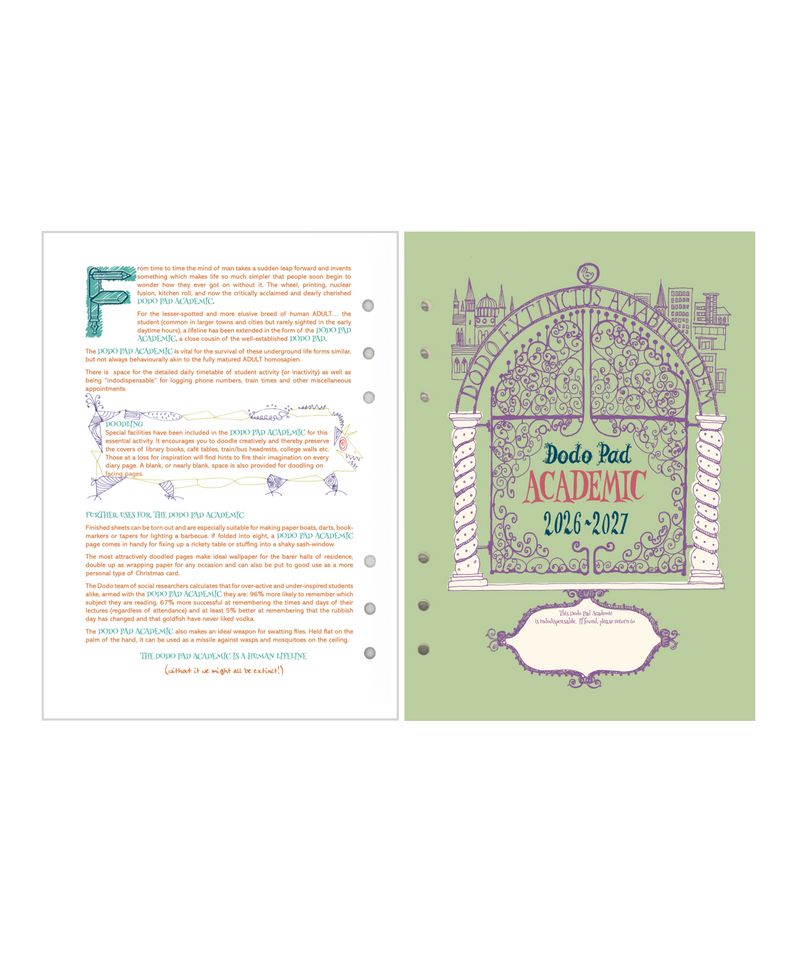 2026/27 Dodo Pad Academic A5 Filofax Loose-Leaf Diary – The Dodo Pad Ltd