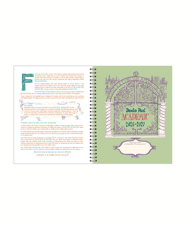 2026/27 Dodo Pad Academic ORIGINAL Desk Diary – The Dodo Pad Ltd