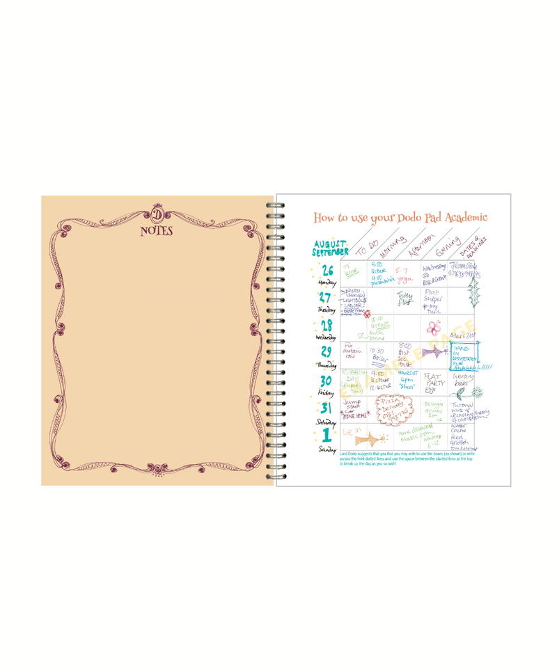 2026/27 Dodo Pad Academic ORIGINAL Desk Diary – The Dodo Pad Ltd