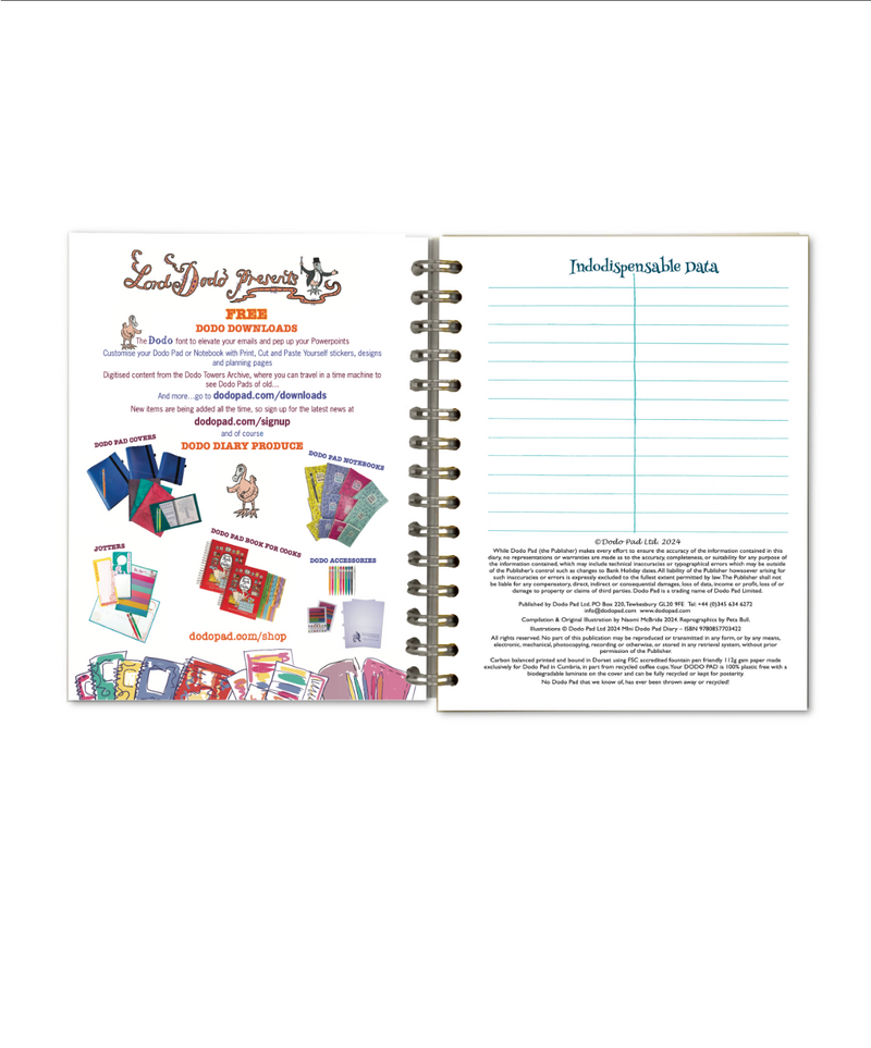 2025 Mini Dodo Pad Diary