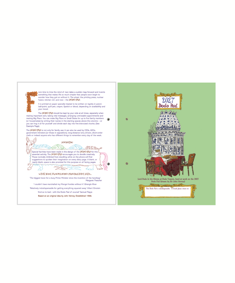 2027 Dodo Pad Loose Leaf Desk Diary – The Dodo Pad Ltd