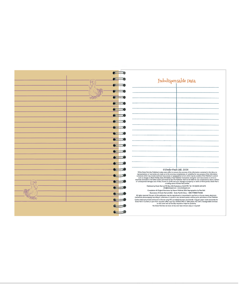 2027 Dodo Pad A5 Diary – The Dodo Pad Ltd