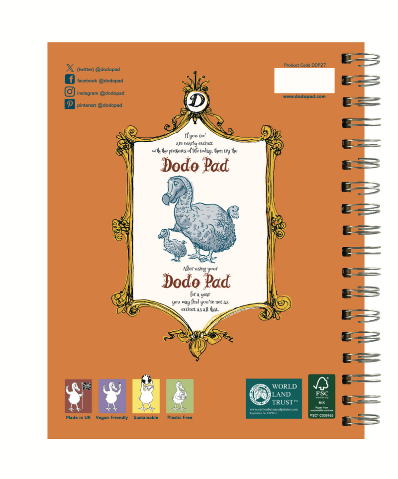 2027 Dodo Pad HARD COVER Desk Diary – The Dodo Pad Ltd