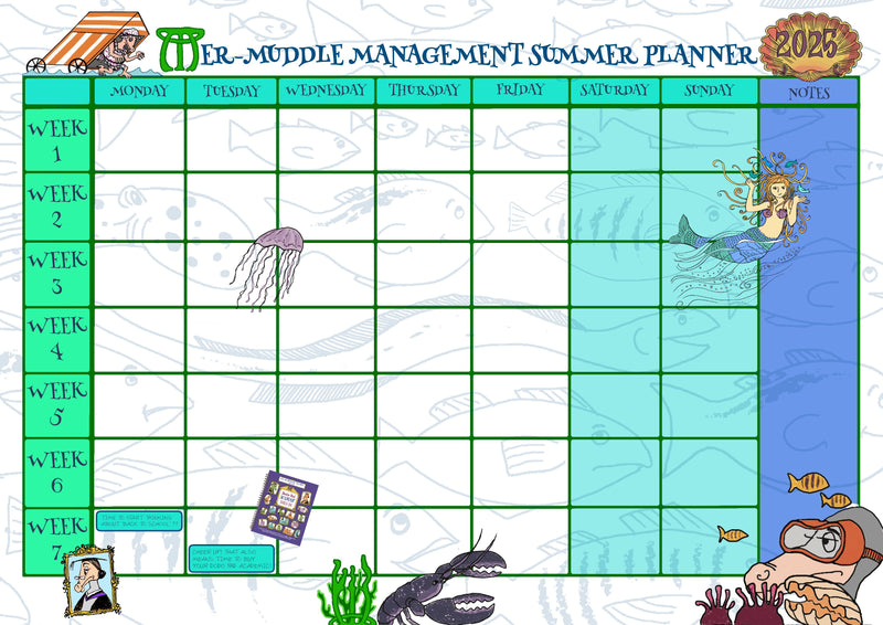 2025 School Summer Holiday Planner - FREE