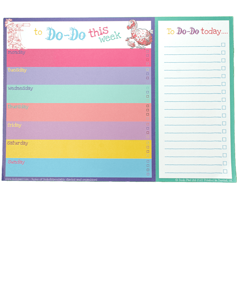 The Dodo Pad Daily To Do-Do A4 (21cm x 30cm) Listpad - Bright