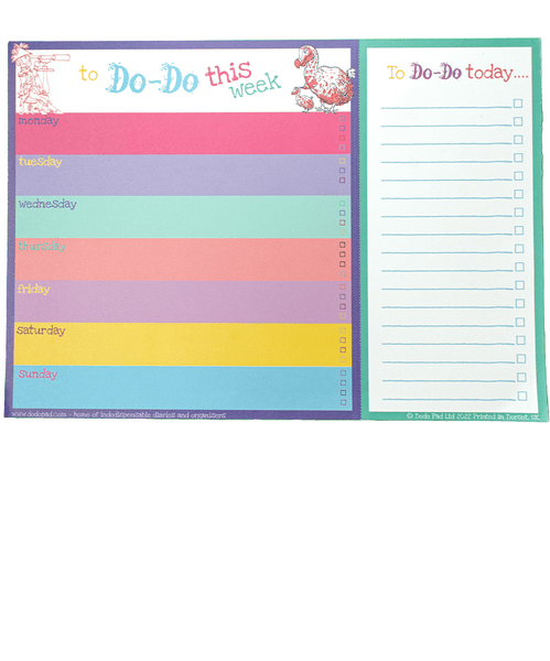 Dodo Notes The Dodo Pad Daily To Do-Do A4 (21cm x 30cm) Listpad - Bright – The ...